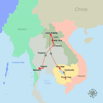 Travel route Asia Tour 2 Weeks